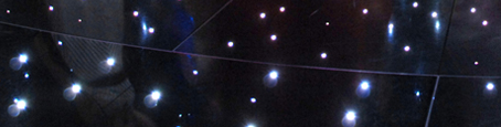 Black Starlit Dancefloor Hire